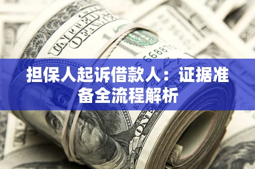 北京担保人起诉借款人：证据准备全流程解析