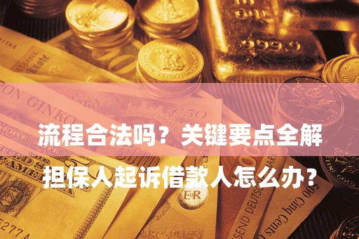 北京

担保人起诉借款人怎么办？流程合法吗？关键要点全解析