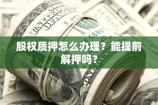 北京股权质押怎么办理？能提前解押吗？